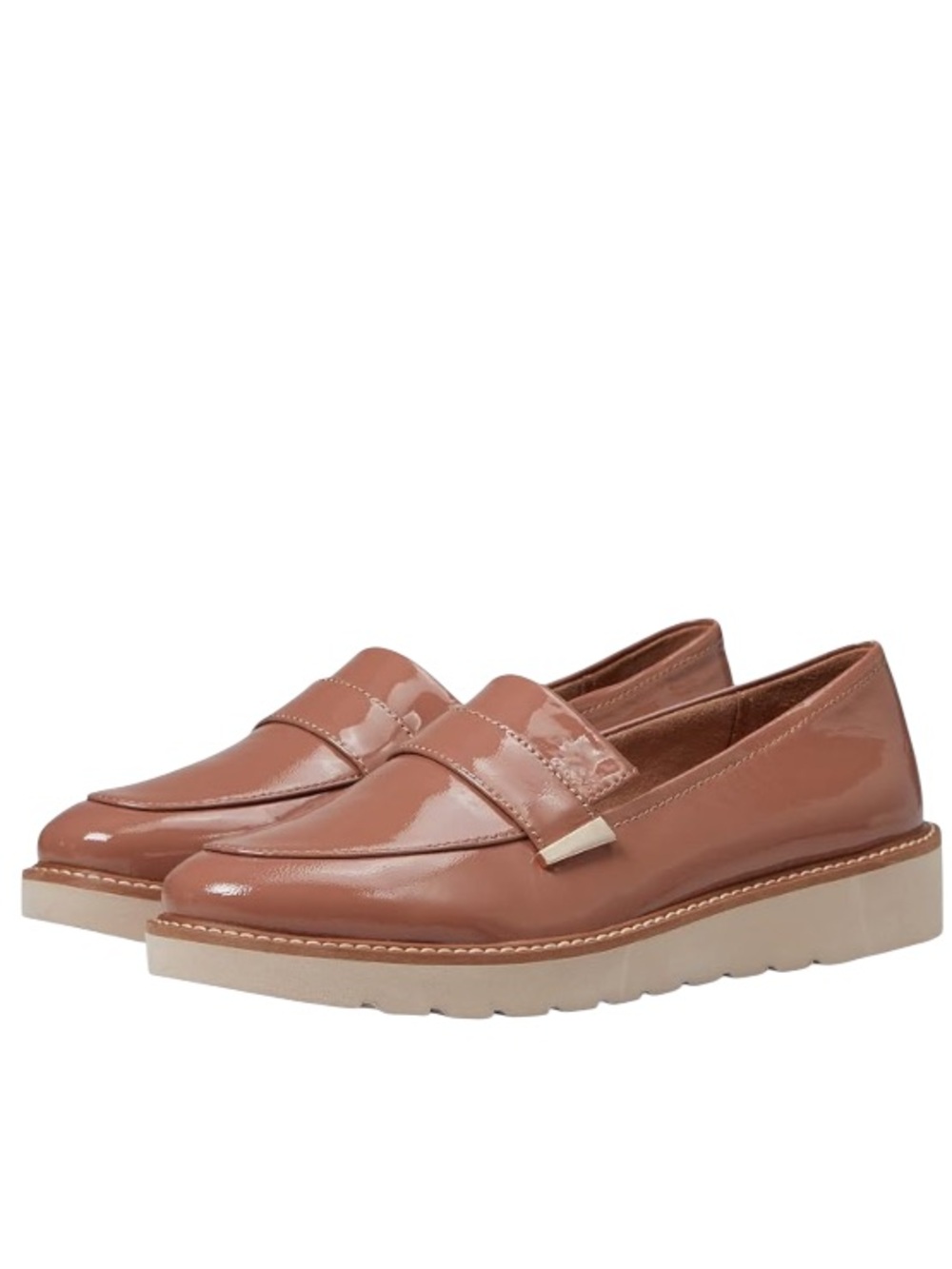 Naturalizer Adiline leather slip-on loafer,Hazelnut brown patentSize 9.5W, NWOT
